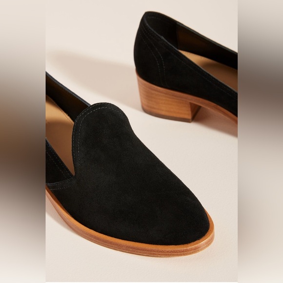 ✨ Anthropologie Sophia Block-Heeled Loafers Sz 8.5 - Picture 3 of 9
